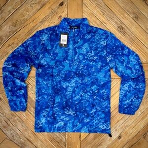 Brand New SCALES Royal Camo 1/4 Zip Jacket